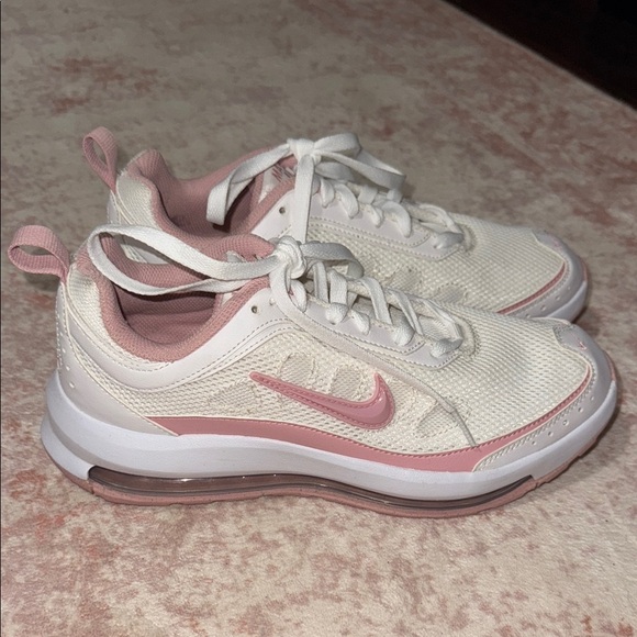 Nike Air Max White and Pink Sneakers - Picture 1 of 6